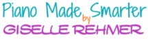 Das Logo Piano Made Smarter by Giselle Rehmer